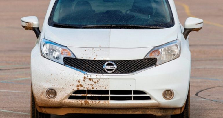 بالفيديو: سيارة لا تحتاج إلى الغسل من نيسان